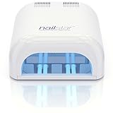 NailStar™ Professionelle UV Nagellampe mit 36 Watt - Nageltrockner für Gel Nägel mit 120 und 180 Sekunden Timer - Inkl. 4 x 9W UV Lampen - Kompatibel mit Shellac